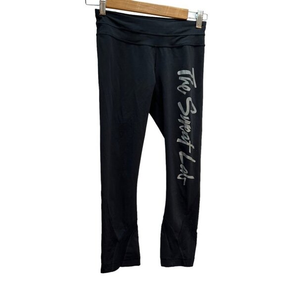 lululemon Cropped Leggings Black Size 4 - Picture 2 of 6